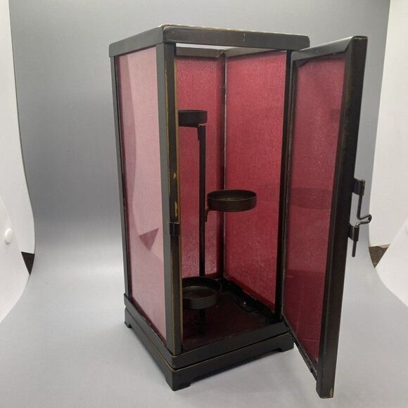 Partylite Moroccan Spice Lqntern Retired Vintage P9316 Candle Holder Red - Picture 1 of 5